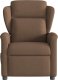 vidaXL Rozkładany fotel masujący, brązowy, obity tkaniną 3