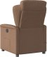 vidaXL Rozkładany fotel masujący, brązowy, obity tkaniną 5