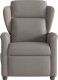 vidaXL Rozkładany fotel masujący, elektryczny, kolor taupe, tkanina 5
