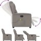 vidaXL Rozkładany fotel masujący, elektryczny, kolor taupe, tkanina 9