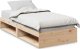 vidaXL vidaXL Łóżko dzienne bez materaca 75x190 cm lite drewno sosnowe 2