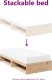 vidaXL vidaXL Łóżko dzienne bez materaca 75x190 cm lite drewno sosnowe 8