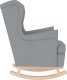 vidaXL Fotel bujany, jasnoszary, 74x90x102 cm, tapicerowany tkaniną 5