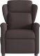 vidaXL Rozkładany fotel masujący, ciemnobrązowy, obity tkaniną 3
