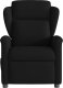vidaXL Rozkładany fotel masujący, elektryczny, czarny, tkanina 5