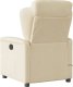 vidaXL Rozkładany fotel masujący, elektryczny, kremowy, tkanina 7