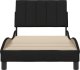 vidaXL Rama łóżka bez materaca Czarna 80x200 cm Tkanina 5