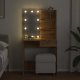 vidaXL Toaletka z oświetleniem LED, dąb artisan, 74,5x40x141 cm 4