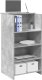 vidaXL Biurko recepcyjne betonowe szare 55x50x103,5 cm drewno klejone 1