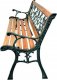 Ławka ogrodowa drewniana parkowa taras patio 126x52x73,50cm 10