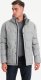 Męska casualowa kurtka puffer z wełną  jasnoszary melanż V3 OM-JAHP-0203 S 4