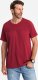 T-shirt LOOSE FIT męski z kieszonką  czerwony V3 OM-TSCT-0171 S 1