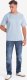 Męski t-shirt LOOSE FIT z kieszonką  błękitny V4 OM-TSCT-0171 L 2
