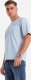 Męski t-shirt LOOSE FIT z kieszonką  błękitny V4 OM-TSCT-0171 L 3
