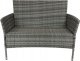 Zestaw mebli ogrodowych technorattan 2x fotel sofa stół LIDO 3cz. j. szary 10