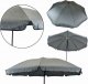 Zestaw mebli ogrodowych balkon taras CHILE stół parasol 4os. czarny 11