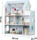 Duży Drewniany domek dla lalek 3-piętrowy Ricokids RK-878 3