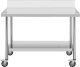 Stół blat roboczy przyścienny z rantem na kółkach 1 półka 120 x 60 cm do 158 kg 2