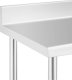 Stół blat roboczy przyścienny z rantem na kółkach 1 półka 120 x 60 cm do 158 kg 3