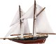 Puzzle 3D statek żaglowiec BLUENOSE 80 ele ZA2906 1
