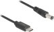 DeLOCK 85397 Stromkabel Schwarz 1 m USB C 5.5 x 2.1 mm (85397) 1