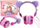Słuchawki Przewodowe W Odcieniach Różu Uszka Regulacja Mikrofon LEAN Toys 1