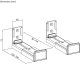Uchwyt ścienny soundbar Universal, czarny 8