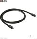 Kabel USB Club 3D USB-C - USB-C 1 m Czarny (CAC-1570) 2