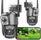 KAMERA ZEWNĘTRZNA WIFI TUYA SMART 8MP ZOOM DETEKCJA 4K CZARNA APLIKACJA UHD 1