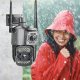 KAMERA ZEWNĘTRZNA WIFI TUYA SMART 8MP ZOOM DETEKCJA 4K CZARNA APLIKACJA UHD 2