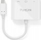 PURELINK IS270 PREMIUM ADAPTER USB-C NA HDMI, USB-C, USB-A - 0,10M (BIAŁY) 1