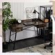 Biurko Loft z Szufladami Industrialne Drewniane ICE Dąb Rustykalny Vintage 3