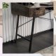 Biurko Loft z Szufladami Industrialne Drewniane ICE Dąb Rustykalny Vintage 4