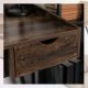 Biurko Loft z Szufladami Industrialne Drewniane ICE Dąb Rustykalny Vintage 6