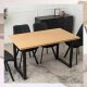 Stół Kuchenny Loft do Jadalni Salonu GLOS 2 Dąb Drewniany Industrialny 3