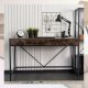 Biurko Loft z Szufladami Drewniane ALLY Rustykalne Industrialne Na Komputer 2