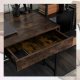 Biurko Loft z Szufladami Drewniane ALLY Rustykalne Industrialne Na Komputer 5