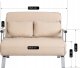 Sofa Rozkładana Do Spania Leżak Łóżko Leżanka Fotel Dwuosobowy Beżowa Bart2 11