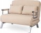 Sofa Rozkładana Do Spania Leżak Łóżko Leżanka Fotel Dwuosobowy Beżowa Bart2 2