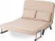 Sofa Rozkładana Do Spania Leżak Łóżko Leżanka Fotel Dwuosobowy Beżowa Bart2 4