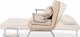 Sofa Rozkładana Do Spania Leżak Łóżko Leżanka Fotel Dwuosobowy Beżowa Bart2 9