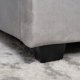Łóżko 160x200 z Pojemnikiem Podwójne Do Sypialni Loft Szare Welurowe ANDRE 6