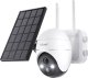 ieGeek Bezprzewodowa kamera zewnętrzna WiFi 5MP Biała z panelem solarnym 10