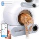 Inteligentna samoczyszcząca kuweta dla kota smart wifi apka 65l (48 x 52 x 50,5 cm) 3