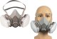 Maska Półmaska Przeciwpyłowa  Lakiernicza 2 Filtry Węglowe 1