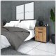 SZAFKA NOCNA 40 CM SZARA DĄB WOTAN 1 SZUFLADA 1 PÓŁKA STOLIK NOCNY LOFT 5