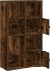 vidaXL Regał, przydymiony dąb, 60x24x101,5 cm, materiał drewnopochodny 5