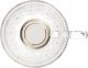 Glass cup Homla BARREL with patterns and a golden base, 360 ml 5