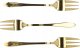 Dessert fork set Homla STILO Gold, 3 pcs. 2