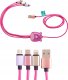Squishmallows 3in1 charging cable (1.2M) Lola 1